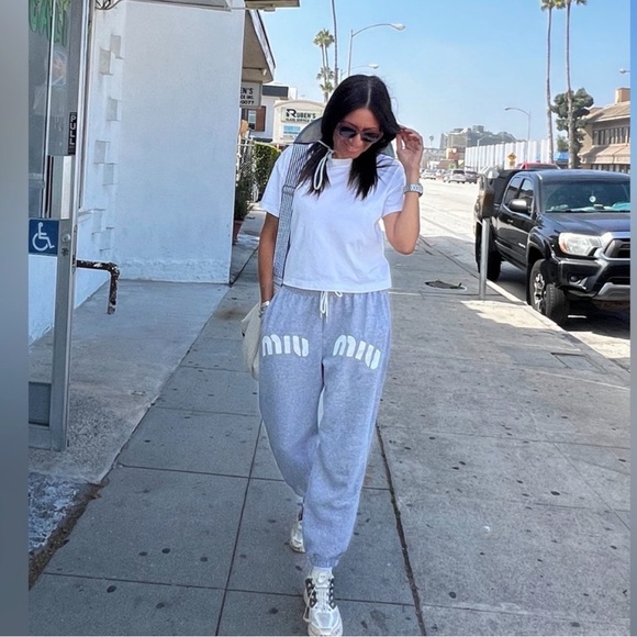 Gray Joggers with Logo - Picture 4 of 7